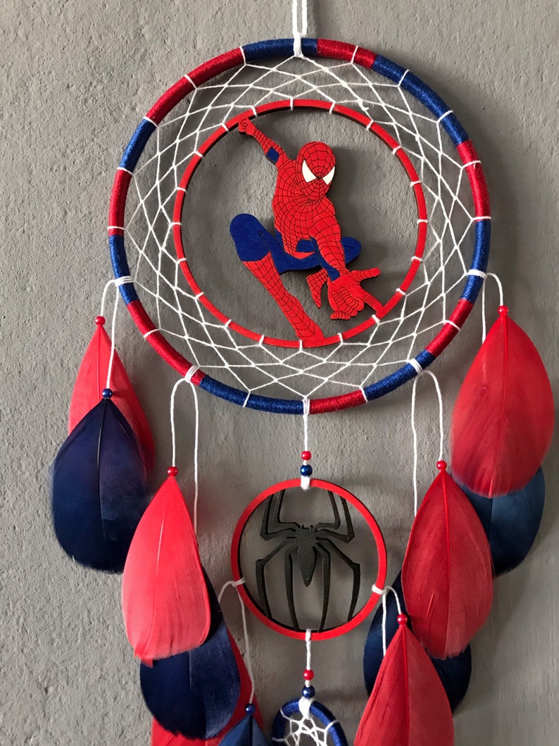 Spider Man dream catcher wall hanging nursery wall decor for | Etsy
