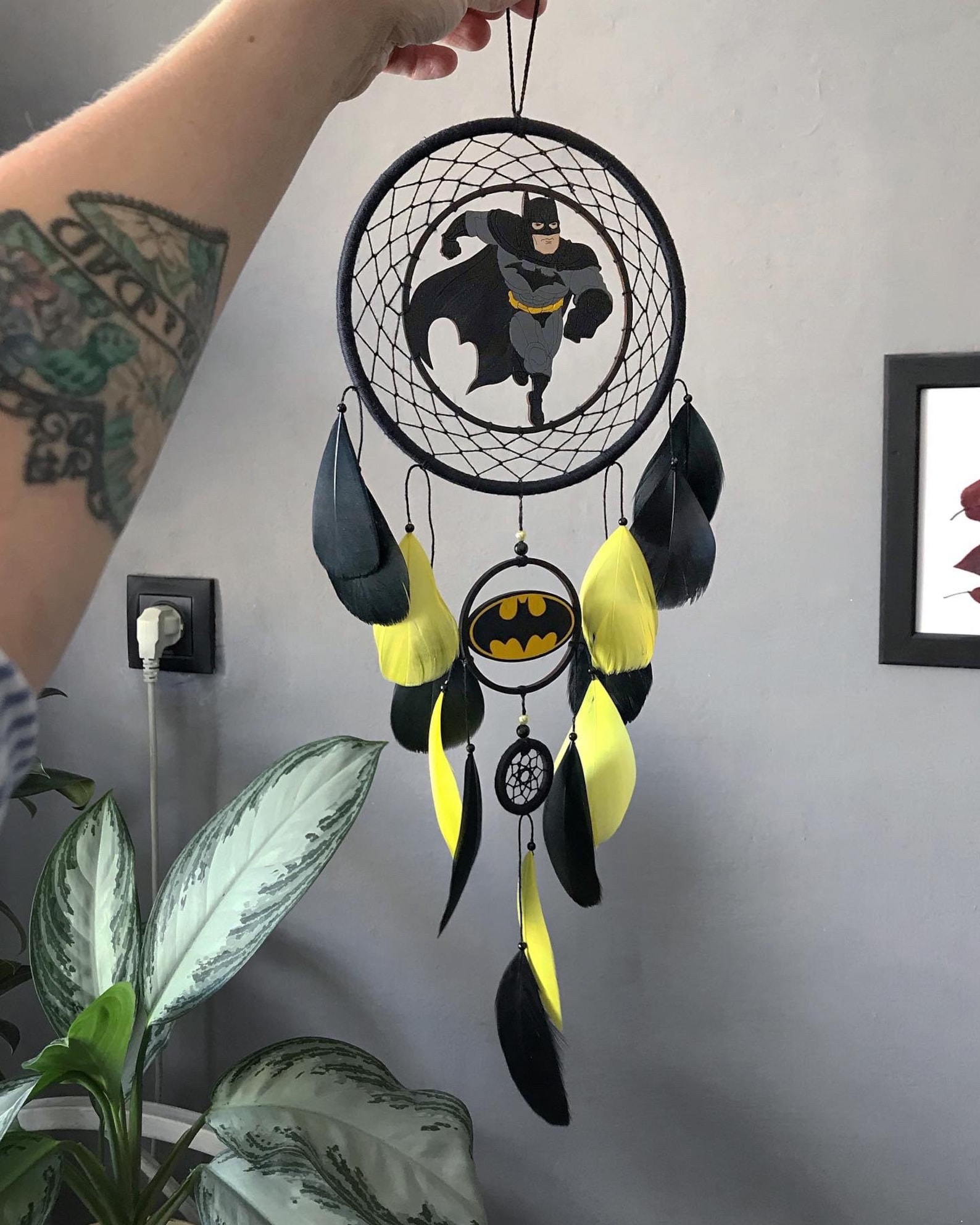 Batman dream catcher wall hanging nursery wall decor for boy | Etsy