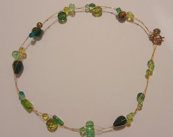 Emerald Floating Necklace