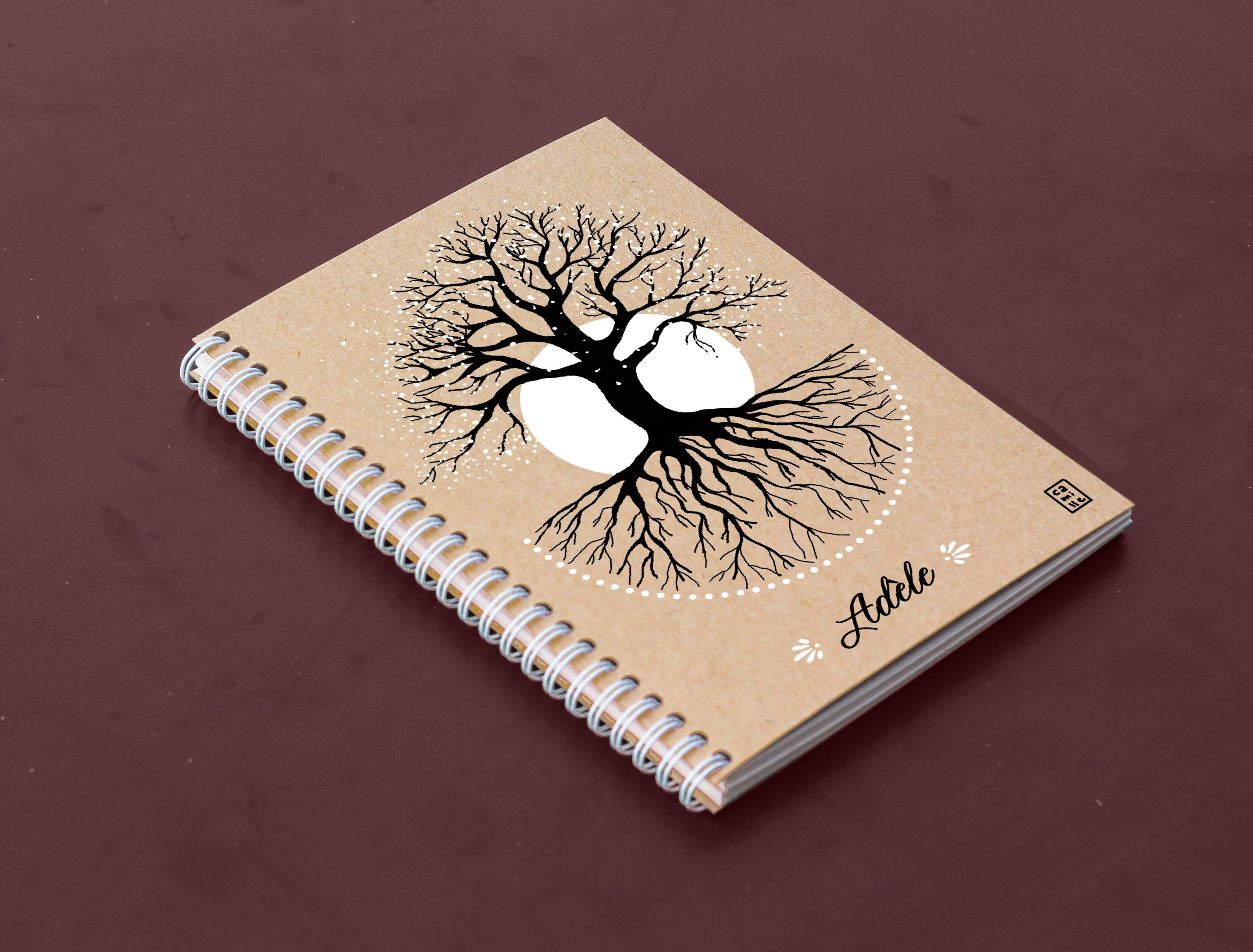 100 Handmade Illustrated Tree Notebook Customizable Etsy UK