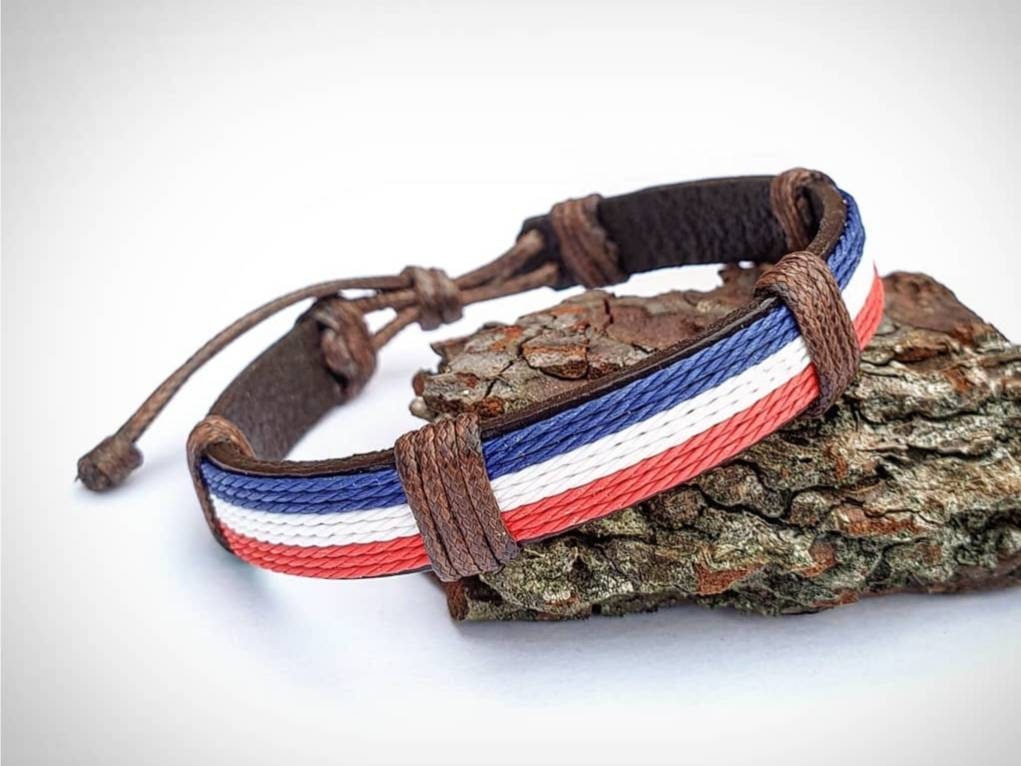 😍 Bracelet drapeau Francais - goodies foot – stickers foot