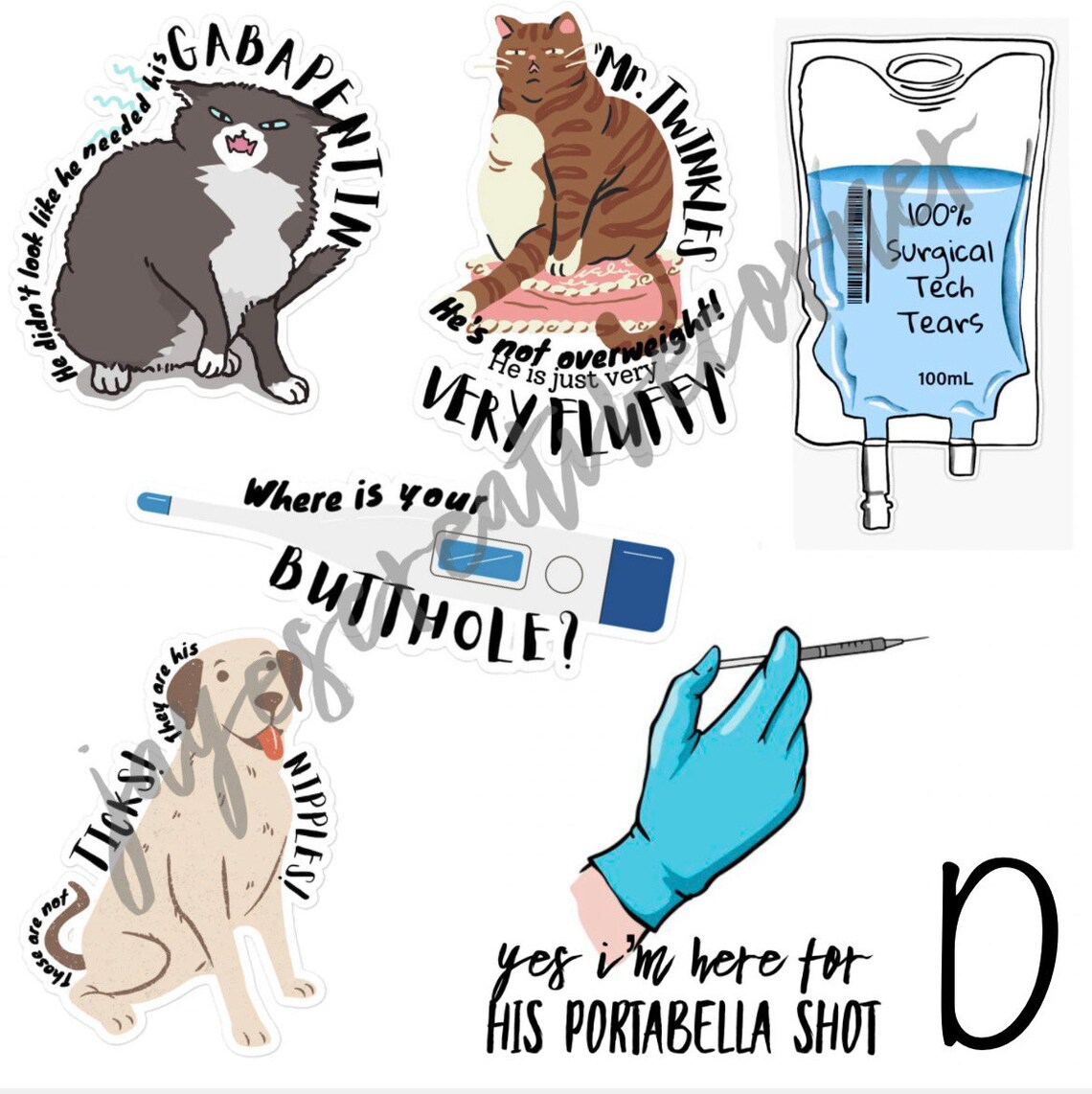 Vet Med Stickers - Etsy
