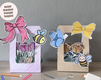 DIY-sjabloon bloembak – Moederdag kinderactiviteit (digitale download)