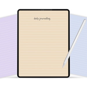 Pastel Digital Lined Paper Goodnotes Notability Lined Paper Template ...