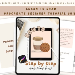 Learn to Draw with Procreate Step by Step guide E-Book Procreate Stamps included How to draw with Procreate E Book tutorial How to Draw