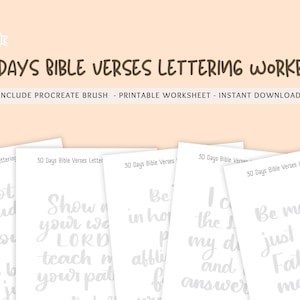 Bible Verse Lettering Practice: 30-Day Workbook (PDF)