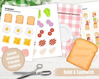 Build a Sandwich Activity: Pretend Play Printable (PDF)