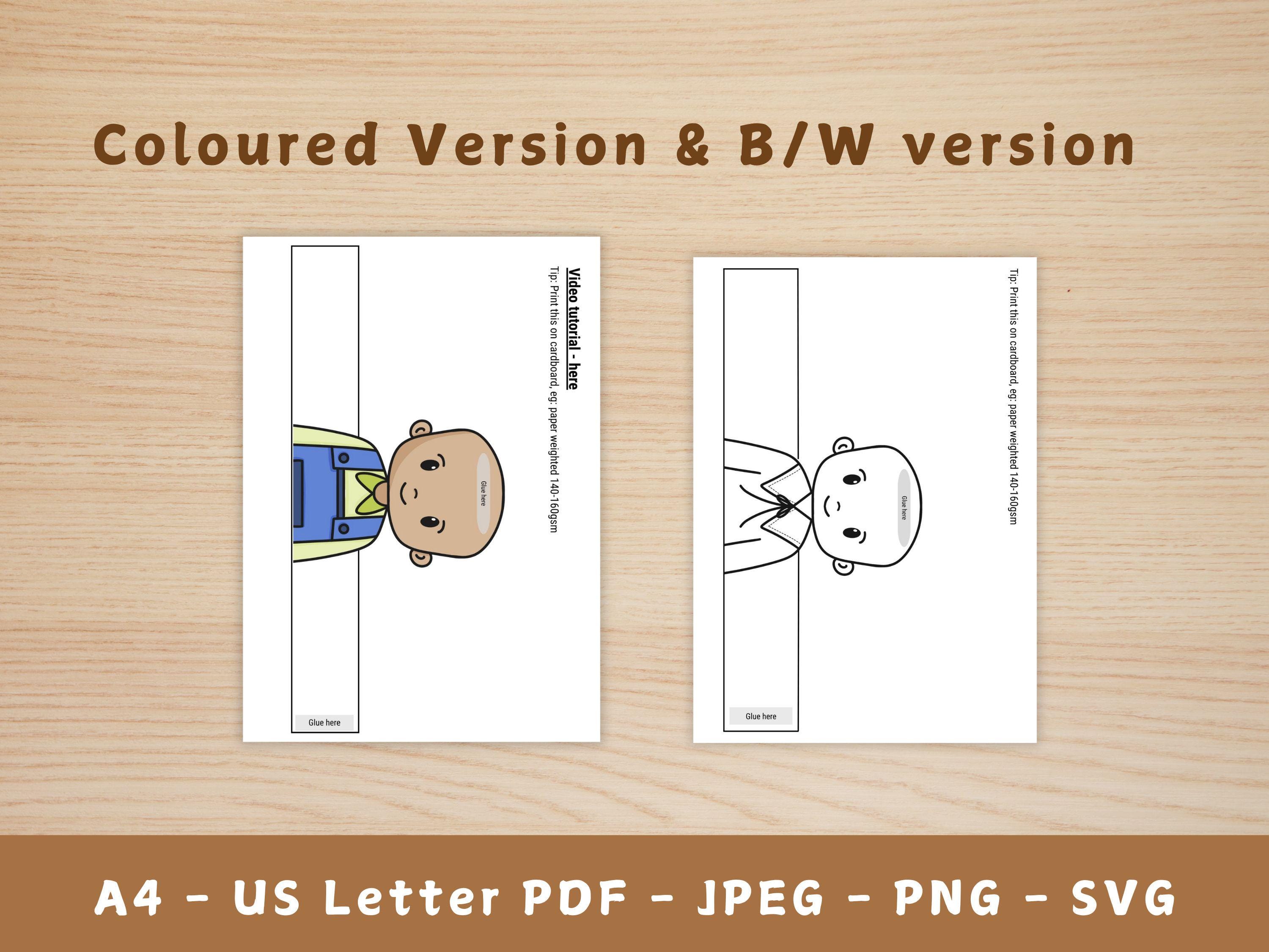 Hair Salon Paper Craft Activity Kit: DIY Haircut Game (PDF) - Etsy