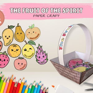Fruit of the Spirit Paper Craft Template: Sunday School Activity (PDF Download