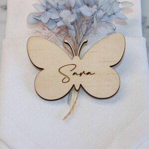 Butterfly Cut Tut Wedding Place Cards