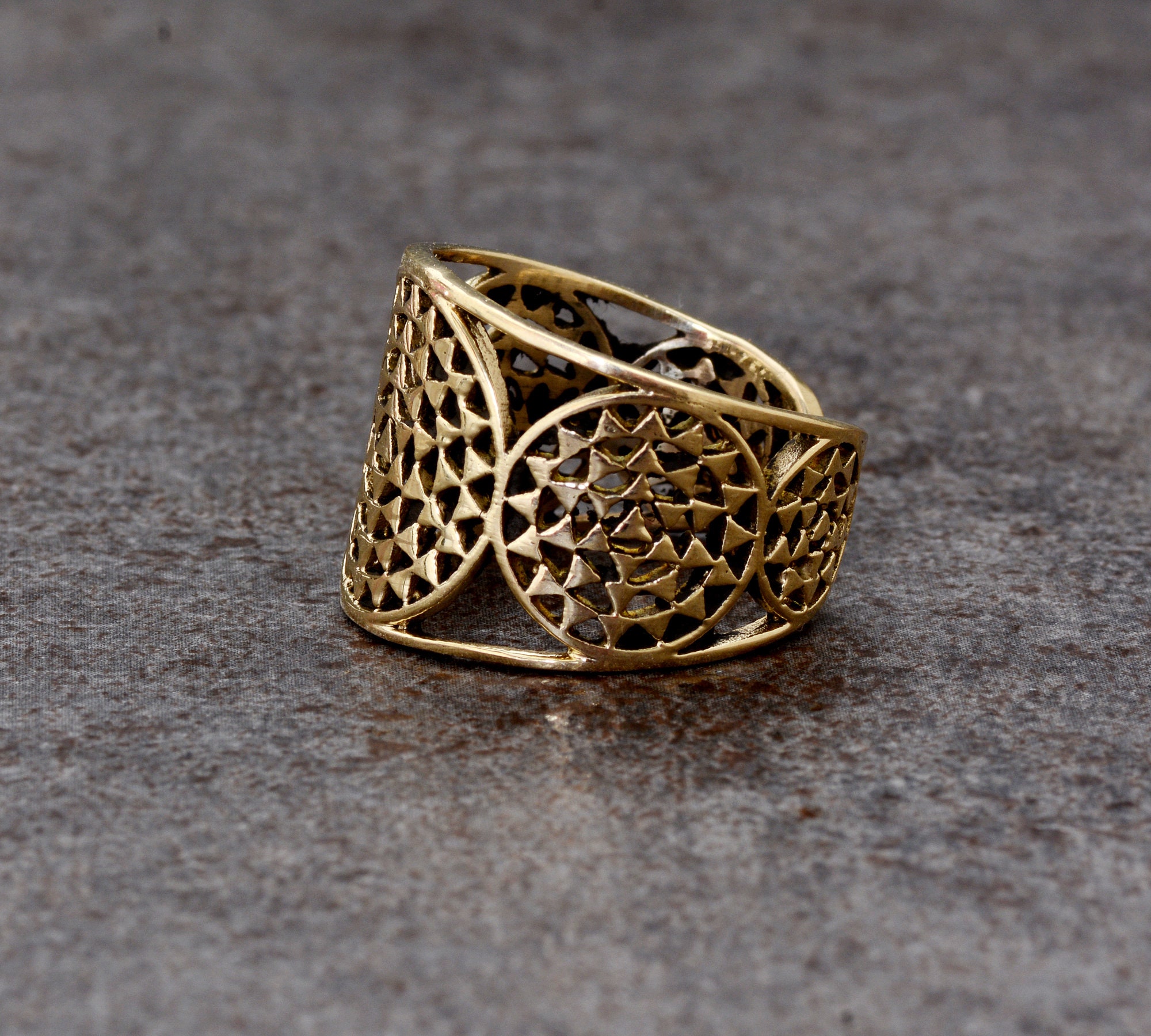 Solid Brass Ring Handmade Ring Brass Ring Vintage Ring Etsy