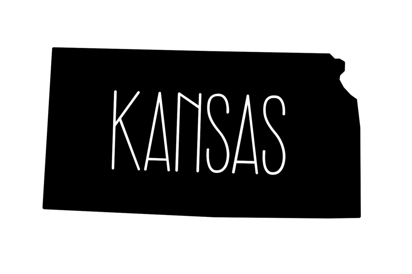 Kansas Vinyl Decal Sticker Etsy