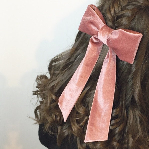 Blush Pink Bow for Hair Etsy