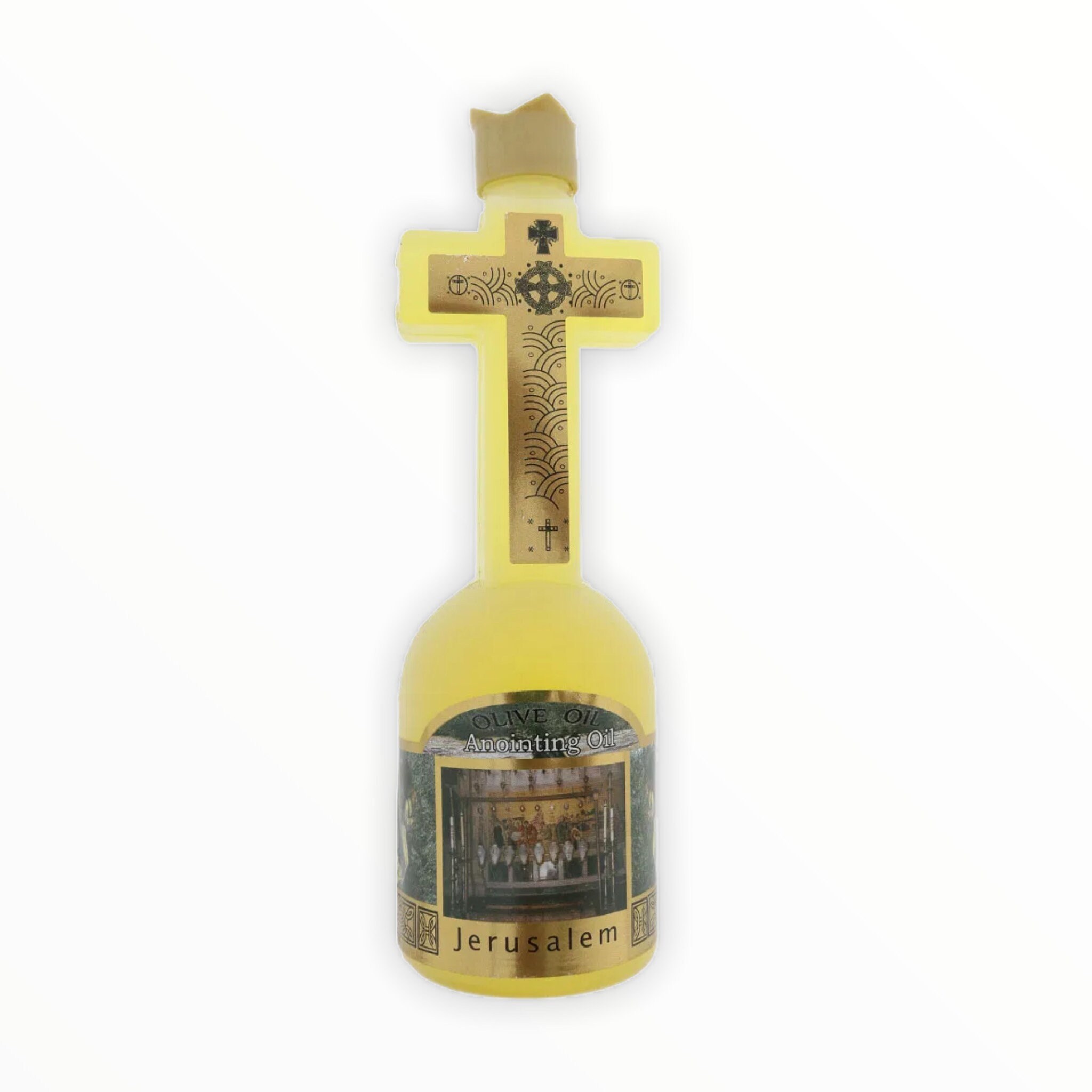 Anointing Olive Oil From Jerusalem Cross bottle of Olive Etsy