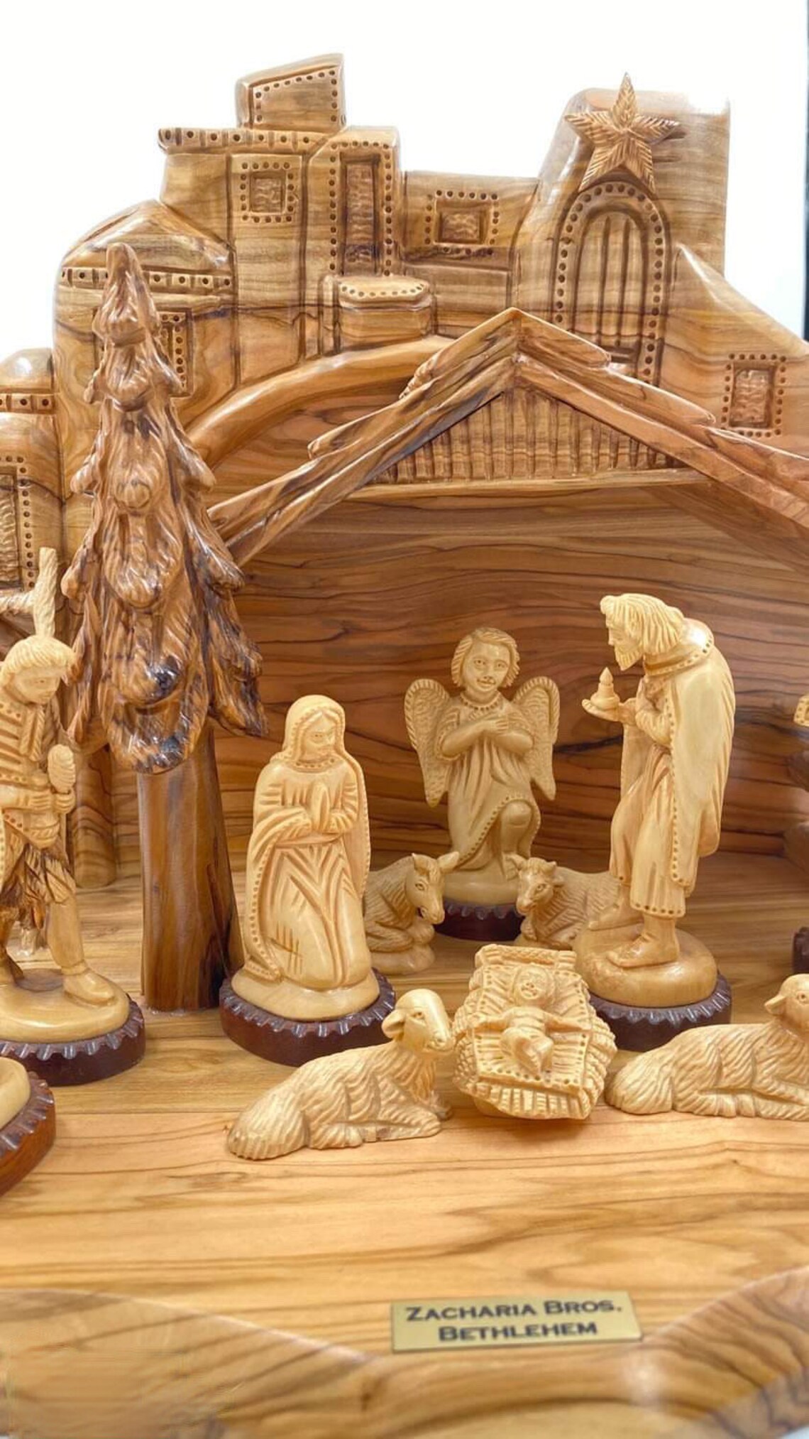 Limited Edition Hand Carved Olive Wood Nativity Set Etsy