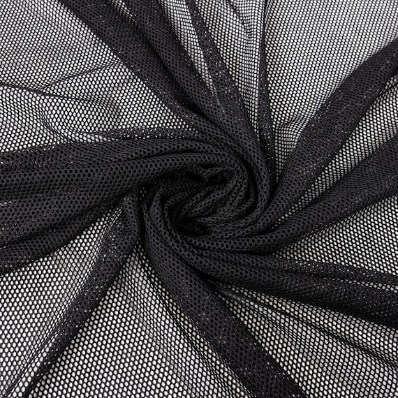 black fish netting by the bolt Net, Decorative Use Approximately 4 Foot X 9 Foot Depending on Stretch : Sports & Outdoors Black Fish Net Airtex Mesh