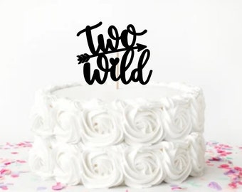 Two wild cake topper | Two cake topper | 2nd birthday cake topper