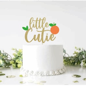 Baby shower cake topper | Little cutie cake topper | Gender reveal cake topper