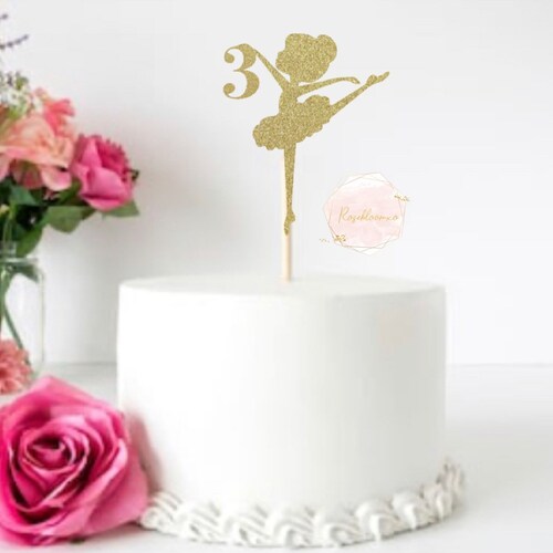 Ballerina Cake Topper PRINTABLE Ballerina Cake Decoration - Etsy