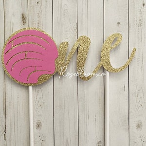 One cake topper | Conchita Cake Topper | Pan Dulce Cake Topper | Concha cake topper | Fiesta cake topper