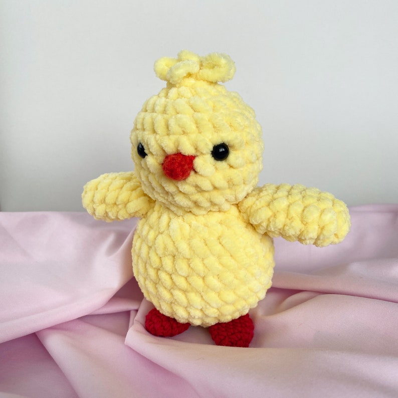 CHICK CROCHET PATTERN, Easter chicken, Amigurumi chick, Chicken crochet toy, Little chick pattern image 3