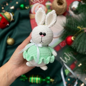 BUNNY CROCHET PATTERN Plush rabbit diy Amigurumi bunny pattern pdf Crochet animal toys tutorial Crochet hare pattern Digital file Download