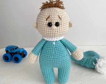 Modèle de poupée bébé poupée au crochet Tutoriel poupée Amigurumi Poupée garçon et fille au crochet Modèle DIY Doll pdf