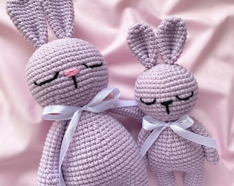 2 MOTIFS DE LAPINS AU CROCHET Lapin amigurumi diy Modèle animal au crochet Tutoriel lapin au crochet Modèles de lièvre amigurumi pdf Télécharger