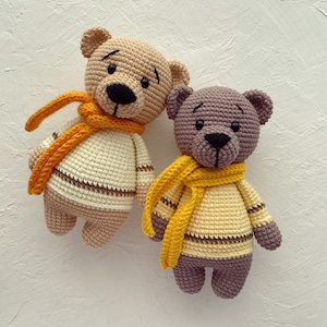 CROCHET BEAR PATTERN Amigurumi bear pattern Crochet tutorial Teddy bear crochet pattern Diy bear toy Digital download image 4