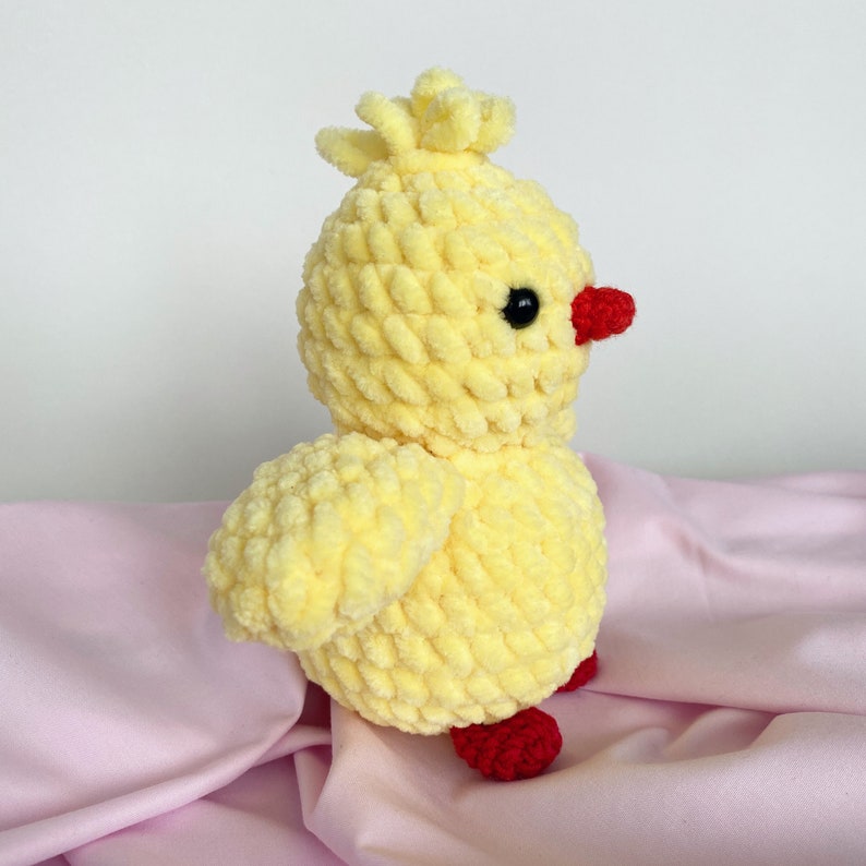 CHICK CROCHET PATTERN, Easter chicken, Amigurumi chick, Chicken crochet toy, Little chick pattern image 5