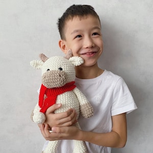 CROCHET BULL PATTERN Amigurumi bull tutorial Stuffed plush animal diy Easy crochet pattern pdf Instant download Digital image 6