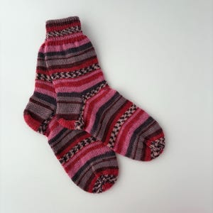 KNITTED SOCKS Hand knitted wool socks Warm winter socks