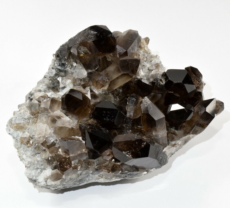 590g Smoky Quartz Cluster Natural Druzy Mineral Cairngorm | Etsy