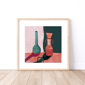 Still Life Painting, Vase Print, Kitchen Wall Art