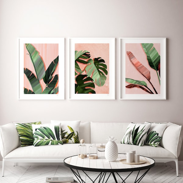 Tropical Leaf Print - Etsy