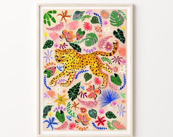Cheetah Safari Print | Safari Nursery Wall Art | Cheetah Nursery Decor