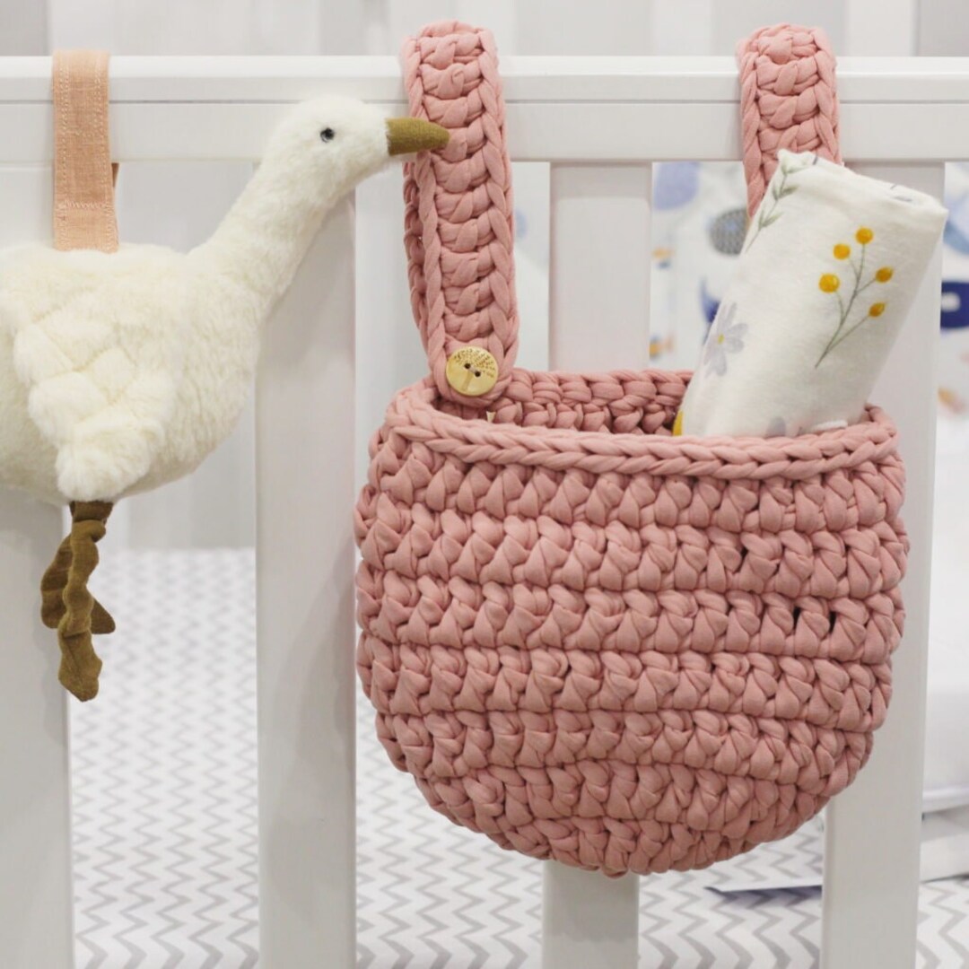 Crochet Hanging Basket, Hanging Storage Basket, Hanging Basket Toy