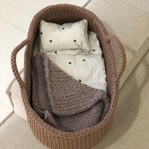 Moisés para muñecas, capazo de juguete, cuna para muñecas, regalo de Navidad