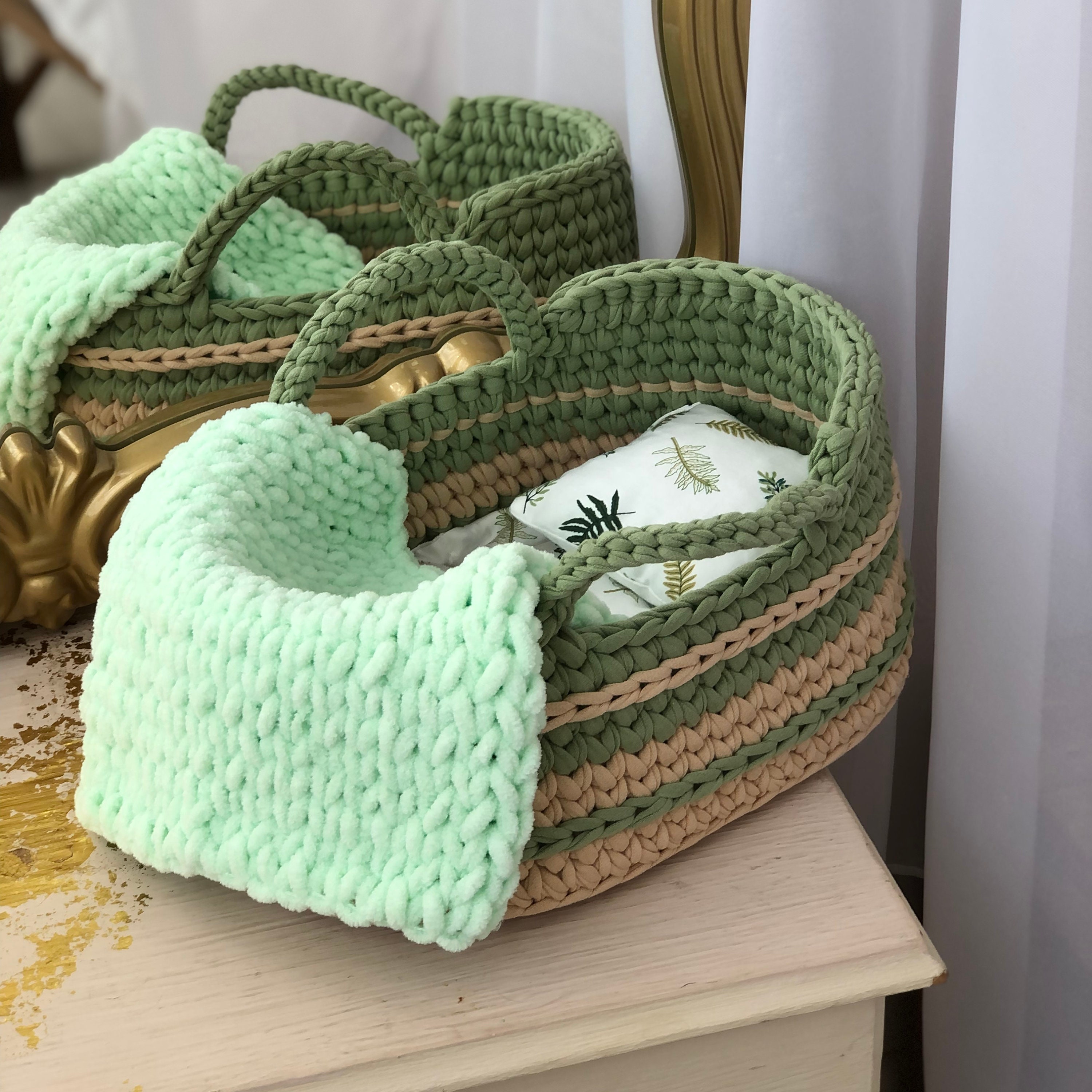 Doll Moses Basket Doll Crib Doll Etsy