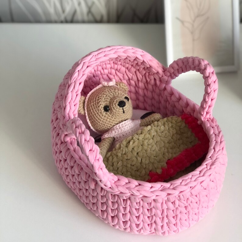 Doll Cradle Doll Doll Moses Basket Etsy