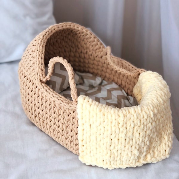 Doll Moses Basket, Doll Crib, Doll Bassinet