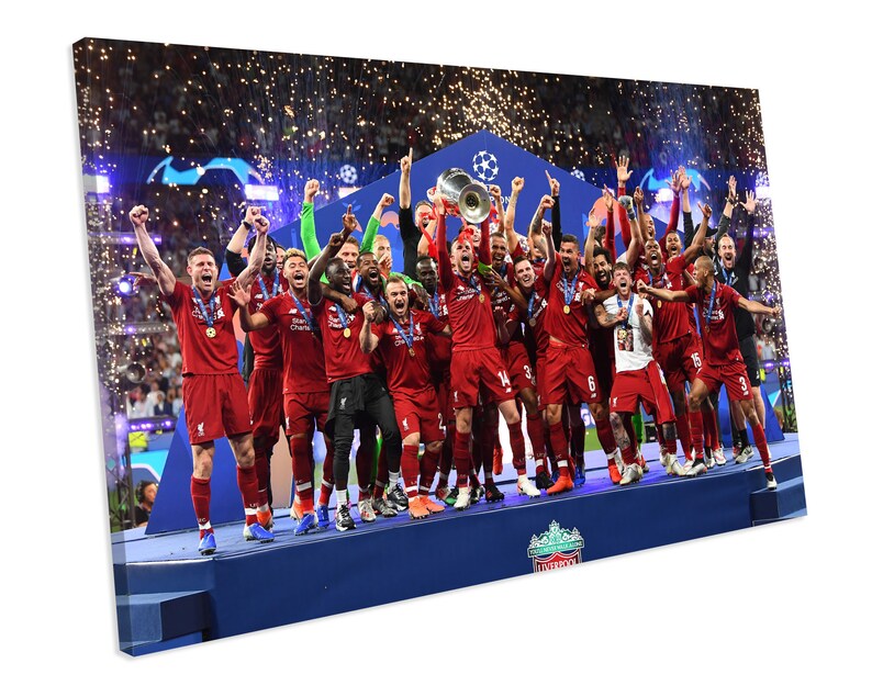 Liverpool Fc 2019 Champions League Winners CANVAS WALL ART Etsy