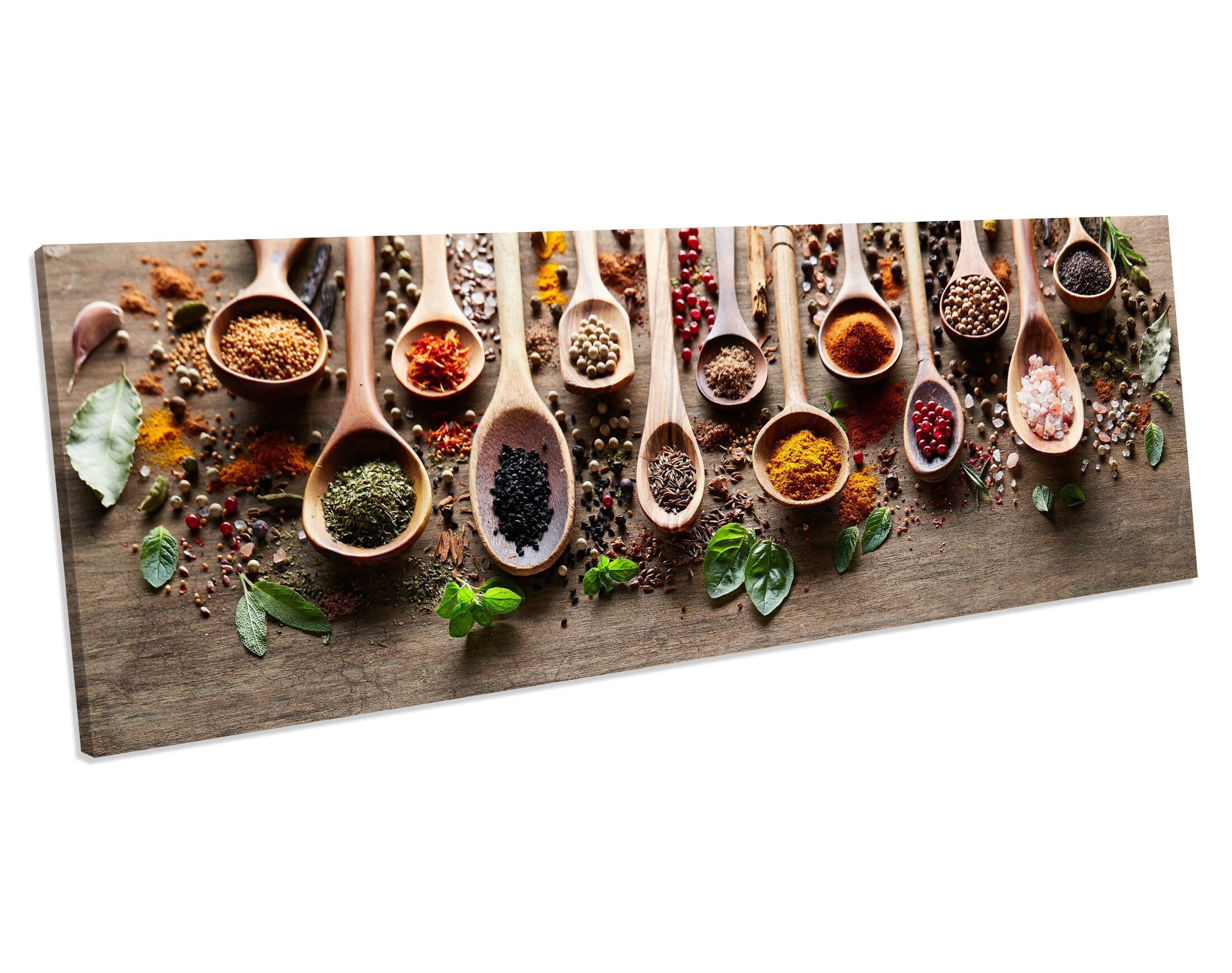 Herbs & Spices Kitchen Panoramic CANVAS ART Picture Print Etsy