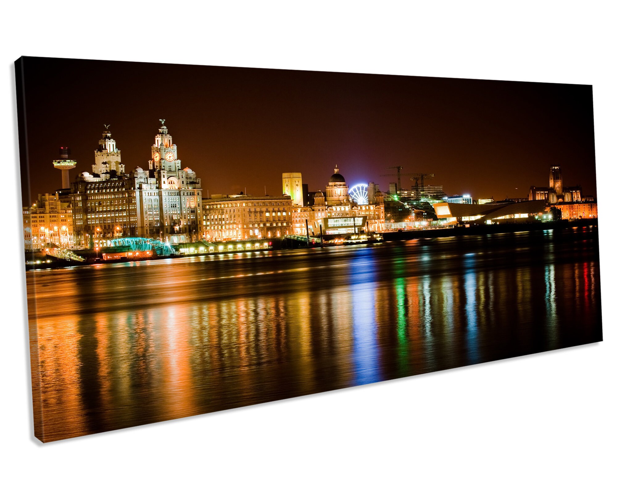 Liverpool City Skyline CANVAS WALL ARTWORK Print Art Etsy