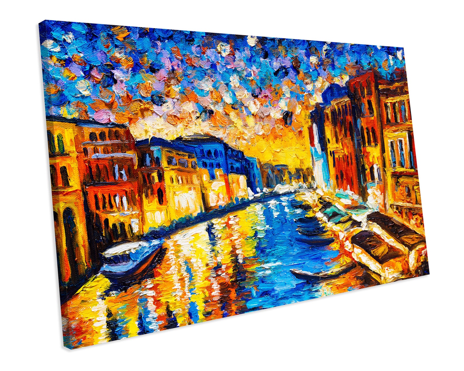 Colourful Italy Venice City CANVAS WALL ART Picture Print Etsy