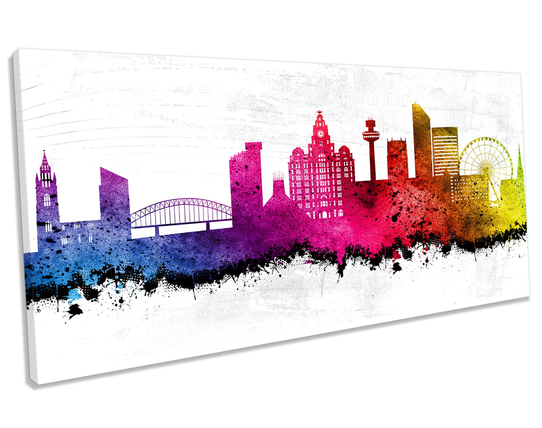 Liverpool Skyline Cityscape TOILE ART Image Print Etsy