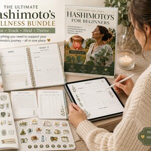 Hashimoto's Wellness Bundle | Digital Planner, Symptom Tracker, eBook (Digital Download)