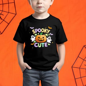 Halloween Spooky Cute Infant Tee, Baby Halloween Shirt, Toddler Costume Tee, Pumpkin T-Shirt, Cute Baby Gift, Newborn Halloween Outfit