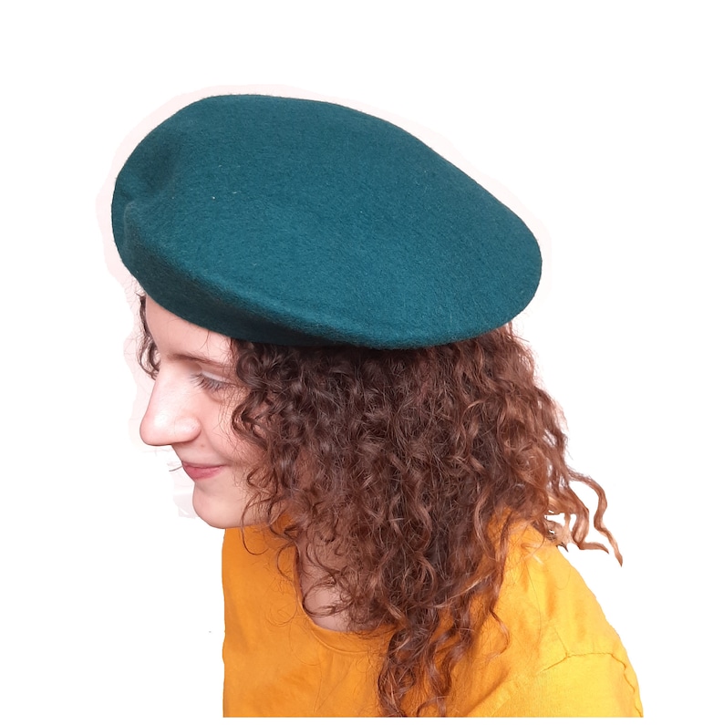 Uniform wool beret Army beret Military cap Military hat New condition Army Blue-green or Khaki colors Wool Berets