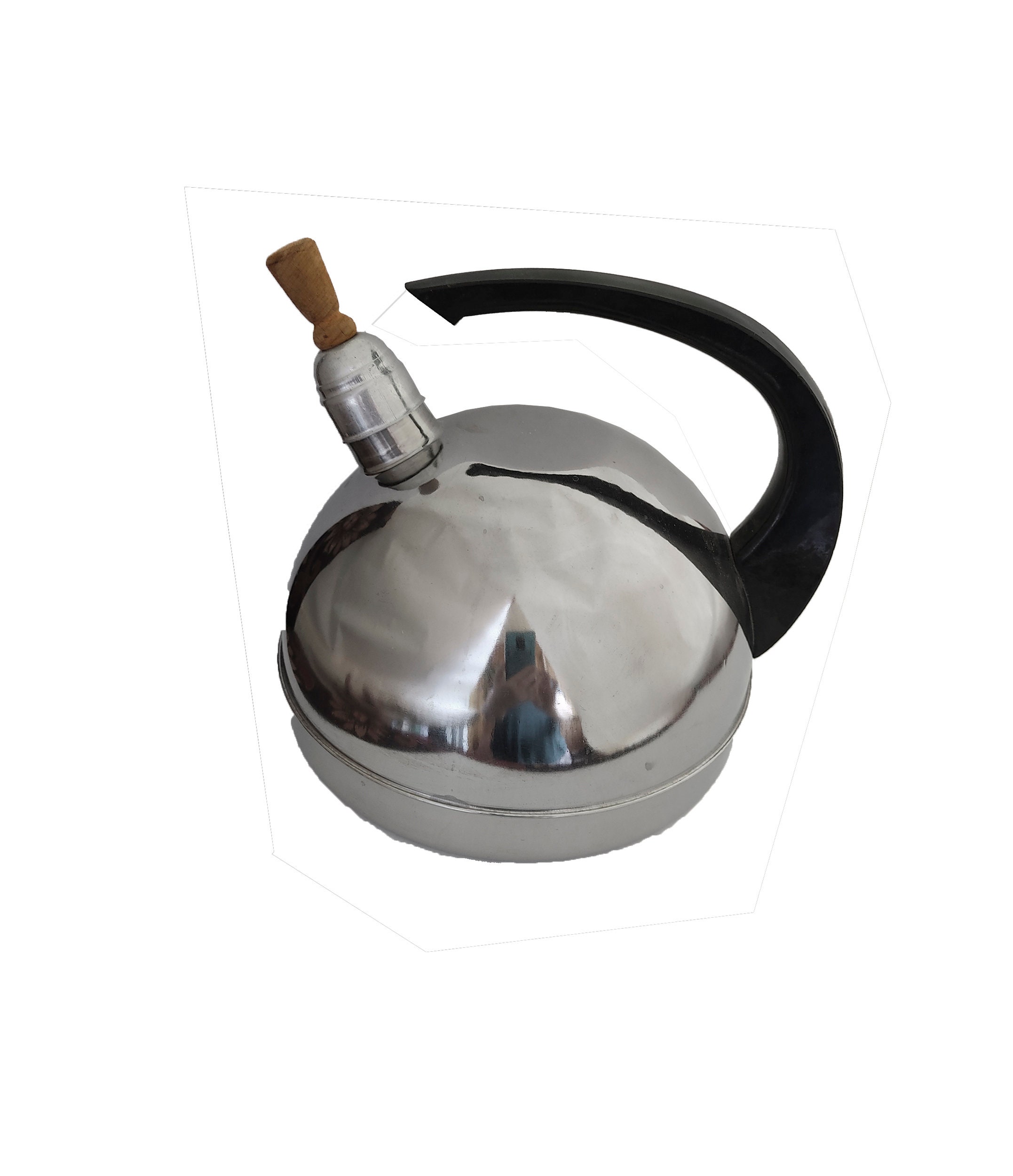 Vintage Teapot with whistle 3L Stainless steel Teapot Old Etsy